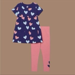 Girls Sz 7 Dress & Leggings